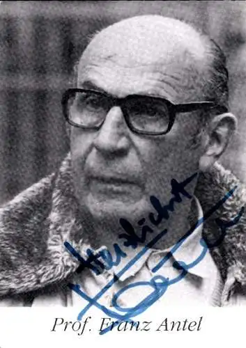 Ak Schauspieler Prof. Franz Antel, Portrait, Autogramm