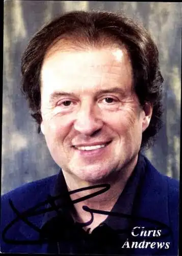 Ak Sänger Chris Andrews, Portrait, Autogramm