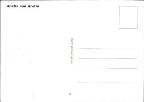Ak Schauspielerin Anette von Aretin, Portrait, Autogramm