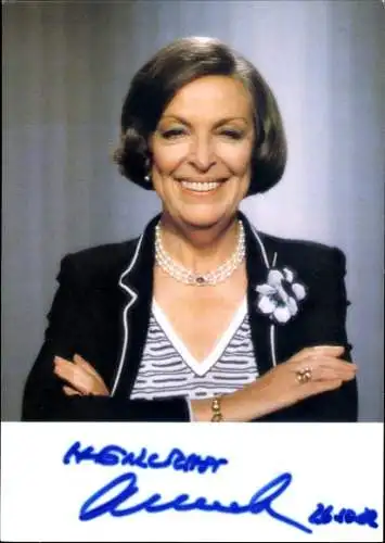 Ak Schauspielerin Anette von Aretin, Portrait, Autogramm