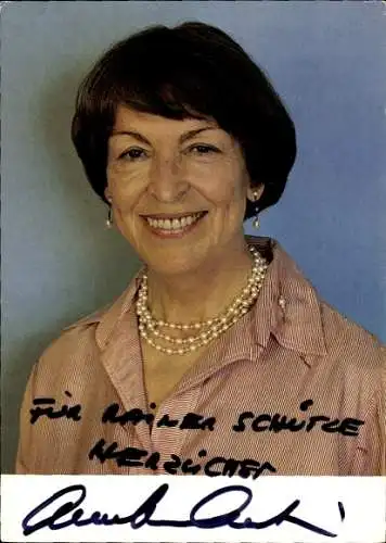 Ak Schauspielerin Annette von Aretin, Portrait, Autogramm
