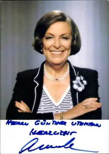 Ak Schauspielerin Anette von Aretin, Portrait, Autogramm