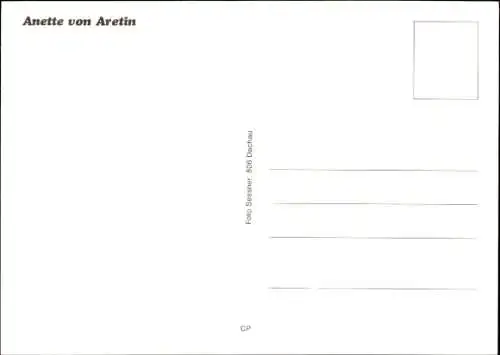 Ak Schauspielerin Anette von Aretin, Portrait, Autogramm