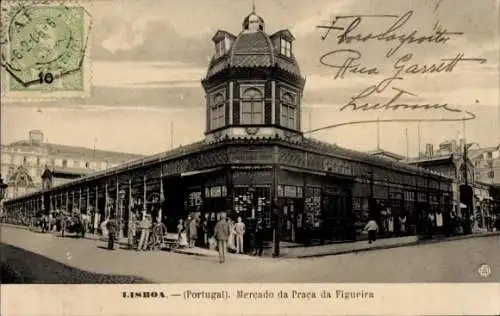 Ak Lisboa Lissabon Portugal, Mercado da Praca da Figueira