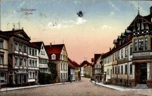 Ak Bad Salzungen in Thüringen, Markt