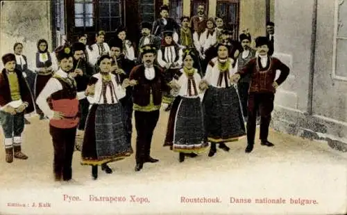 Ak Rustschuk Russe Bulgarien, Volkstrachten, Danse nationale bulgare