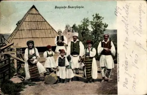 Ak Bosnien Herzegowina, Bauernfamilie