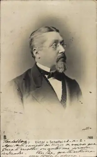 Ak Schriftsteller und Dichter Victor von Scheffel, Portrait