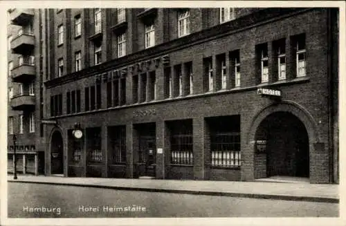 Ak Hamburg Mitte Altstadt, Nagelsweg 10/14, Hotel-Restaurant Heimstätte