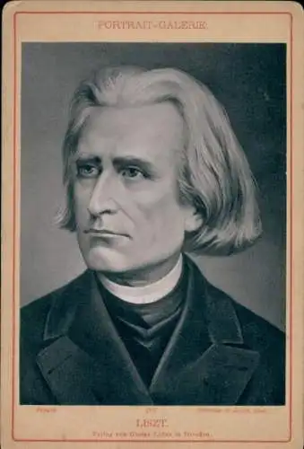 Kabinett Foto Komponist Franz Liszt, Liszt Ferencz, Portrait