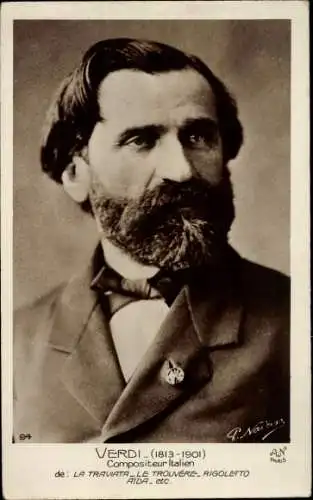 Ak Komponist Giuseppe Verdi, Porträt