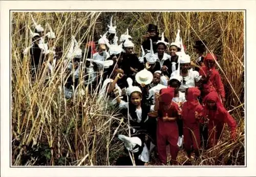 Ak Martinique, Karneval, Kinder in Kostümen