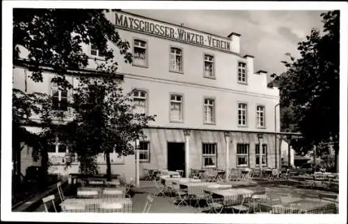 Ak Mayschoß an der Ahr, Winzer-Verein, Terrasse