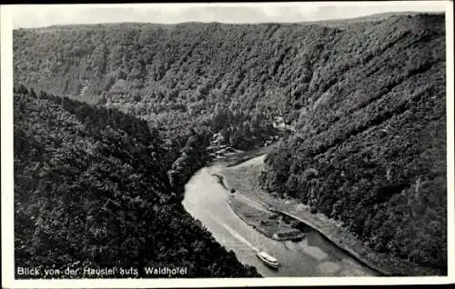 Ak Gemünd Schleiden in der Eifel, Urfttalsperre, Blick von Hauslei, Waldhotel