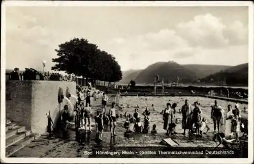 Ak Bad Hönningen Rhein, Größtes Thermalschwimmbad Deutschlands