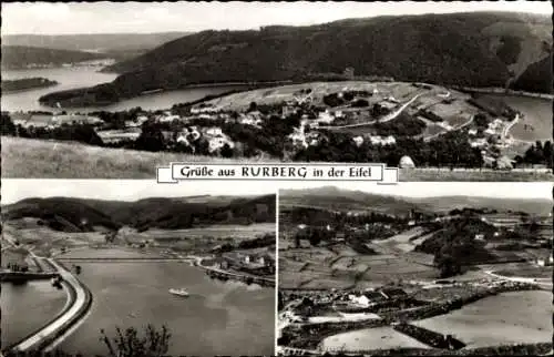 Ak Rurberg Simmerath in der Eifel, Panorama vom Ort, Luftbild