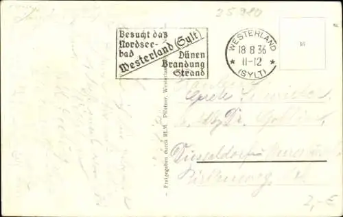 Ak Westerland auf Sylt, Strandanlagen, Luftbild