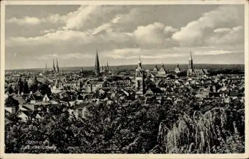 Ak Bonn am Rhein, Gesamtansicht, Blick vom Venusberg