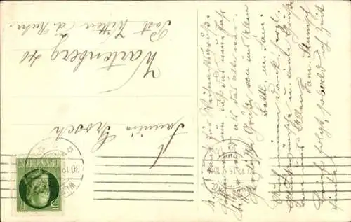 Ak Glückwunsch Neujahr, Mädchen, Schneemann, Stechpalme