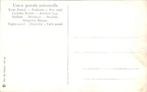 Ak Straßenszene, Frau mit Esel, Händler