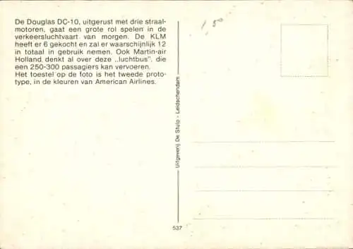 Ak Douglas DC 10, Passagierflugzeug, American Airlines