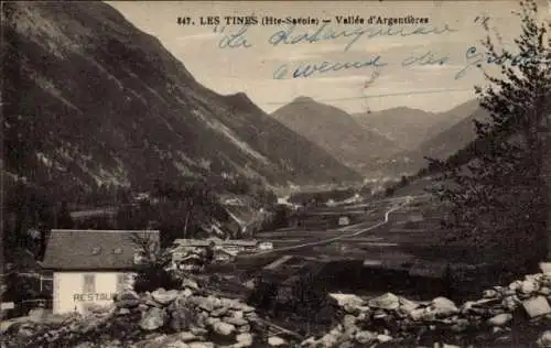 Ak Les Tines Haute-Savoie, Vallee d'Argentieres