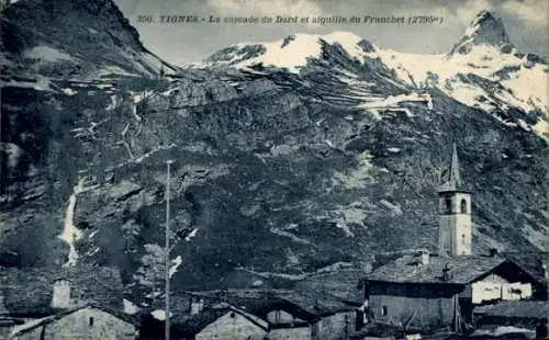 Ak Tignes Savoie, la Cascade du Dard, aiguille du Franchet