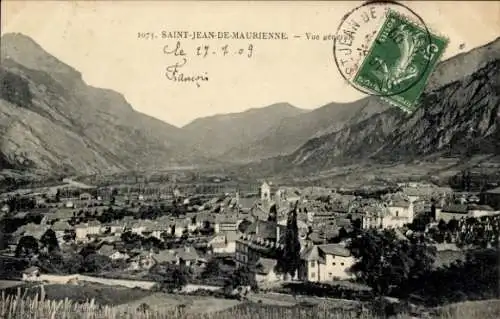 Ak Saint Jean de Maurienne Savoie, Gesamtansicht