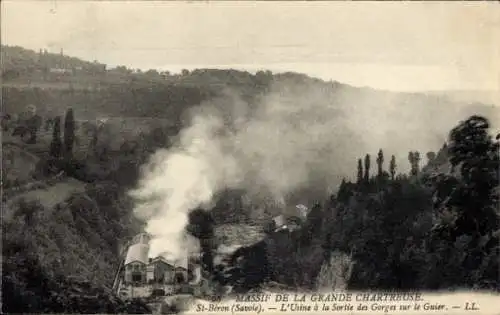 Ak Saint Beron Savoie, l'Usine a la Sortie des Gorges sur le Guier