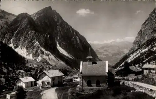 Ak Pralognan la Vanoise Savoie, Chapelle et Village des Granges, Pointe de Villneuve