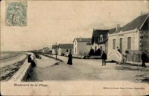 Ak Châtelaillon Charente Maritime, Boulevard de la Plage