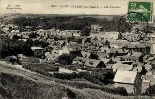 Ak Saint Valery en Caux Seine Maritime, Panorama