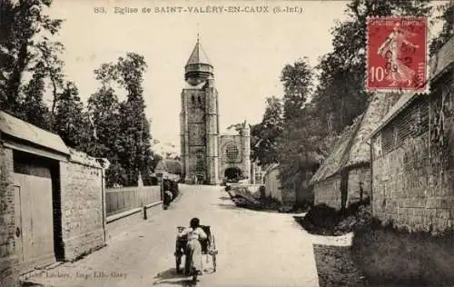 Ak Saint Valery en Caux Seine Maritime, Kirche