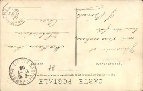 Ak Tarentaise Savoie, Frau in Tracht