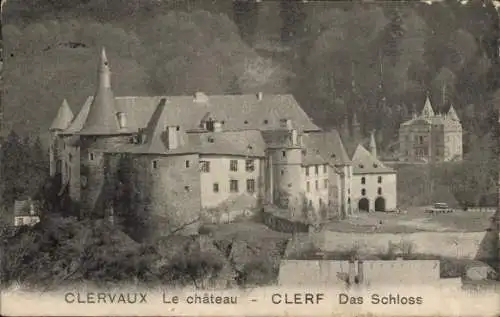 Ak Clervaux Clerf Luxembourg, Schloss