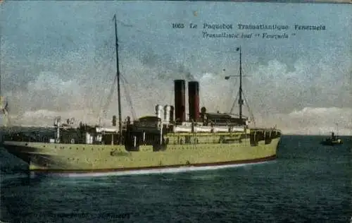 Ak Paquebot Venezuela, CGT, Französische Linie