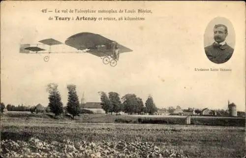 Ak Aviation, Der Flug von Louis Blériots Eindecker von Toury nach Artenay