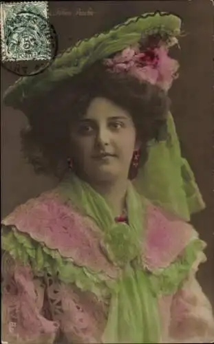 Ak Schauspielerin Margarethe Fahim Pascha, Portrait