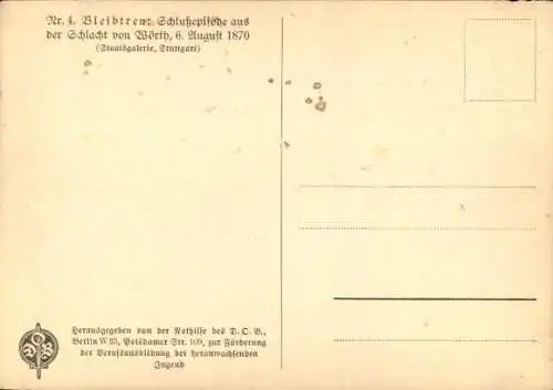 Künstler Ak Bleibtreu, Schlacht von Wörth, 6 August 1870