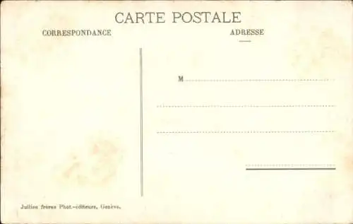 Ak Genf Genf Schweiz, Place Neuve, Denkmal