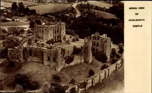 Ak Kenilworth Warwickshire England, Kenilworth Castle