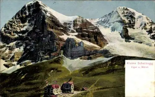 Ak Kanton Bern, Berner Oberland, Kleine Scheidegg, Eiger, Mönch