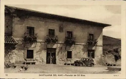 Ak Santillana del Mar Kantabrien, Parador de Gil Blas