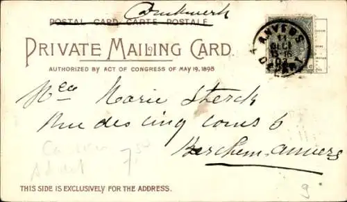 Künstler Litho Cassiens, Dampfer SS Zeeland, Red Star Line