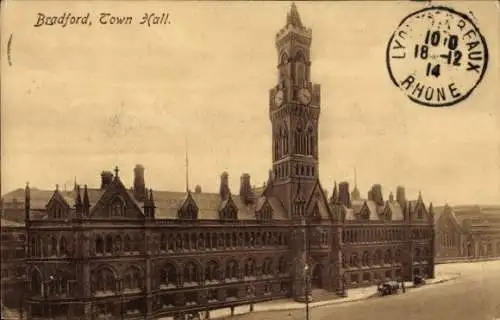 Ak Bradford, West Yorkshire, England, Rathaus