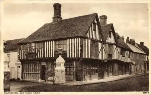 Ak Colchester England, Altes Belagerungshaus