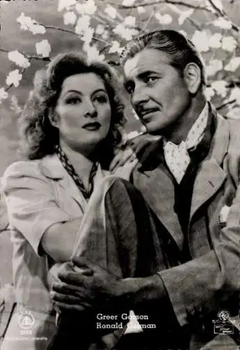 Ak Schauspieler Ronald Colman und Greer Garson