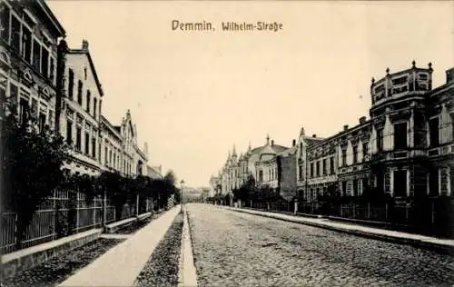 Ak Demmin in Vorpommern, Wilhelm-Straße