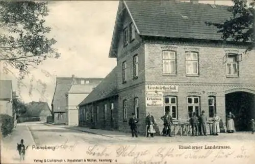 Ak Pinneberg in Holstein, Elmshorner Landstraße, Gastwirtschaft, Erholung für Radfahrer