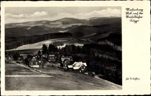 Ak Masserberg im Thüringer Schiefergebirge, Blick nach der Meuselbacher Kuppe